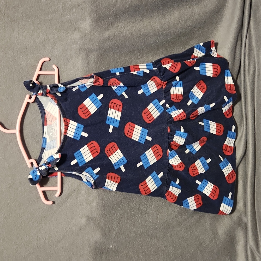 City Streets Faded Red, White, and Blue Popsicle Dress